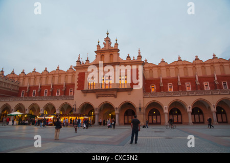 Sukiennice the cloth hall exterior at Rynek Glowny main market square old town Krakow city Malopolska region Poland Europe Stock Photo