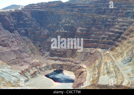 The Lavender open pit copper mine in Bisbee, Arizona, United States of America, North America Stock Photo