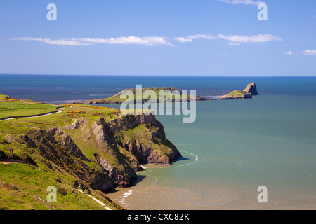 Rhossili Bay, Gower Peninsula, Wales, United Kingdom, Europe Stock Photo