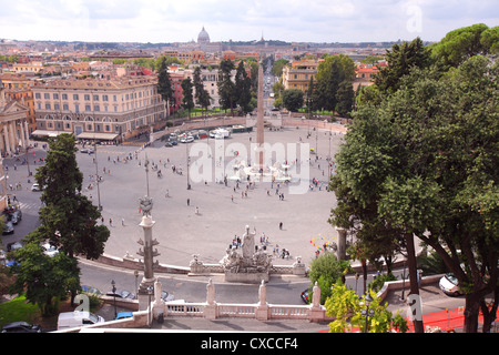 Italy, Rome, Rom, Roma, city, Piazza del Popolo, popolo Stock Photo