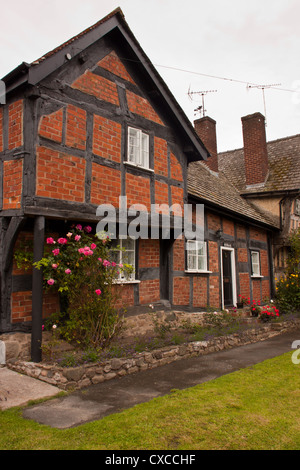 'Brick House' built in 1446/54 in the medieval historic village of Pembridge, Herefordshire, England, UK. Stock Photo