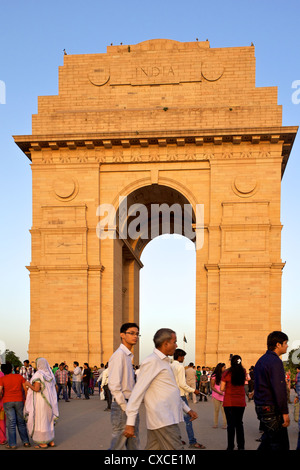 Evening view of India Gate in Delhi, India Stock Photo