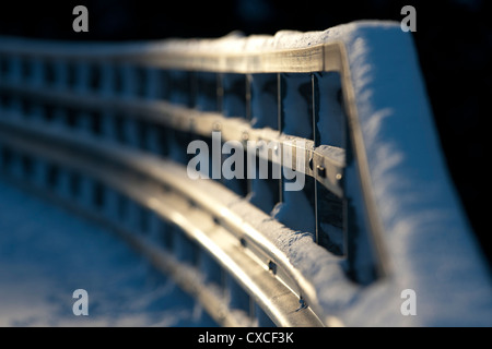 Closeup of bridge road safety barrier , Finland Stock Photo