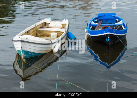 Rowing boat in county Galway's south coast. Republic of Ireland. Stock Photo