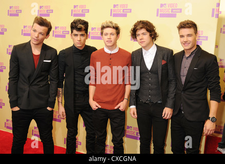 ONE DIRECTION  UK group in Los Angeles in September 2012. Photo Jeffrey Mayer Stock Photo