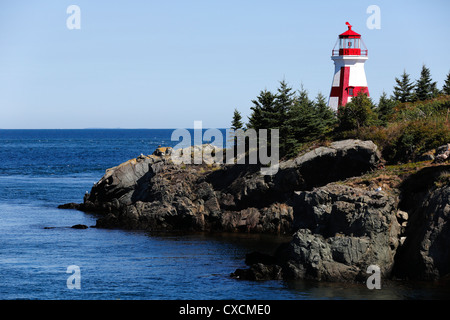 Head Harbor or East Quoddy Lighthouse, Campobello Island, New Brunswick, Canada Stock Photo