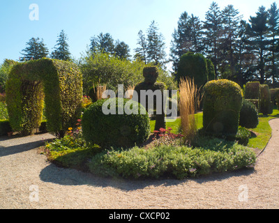 Green Animals Topiary gardens in Portsmouth RI Stock Photo