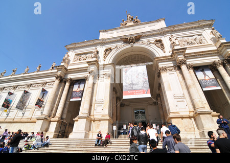 Rome, Italy - 30 March, 2012: Tourists visiting History Museum in Rome Stock Photo