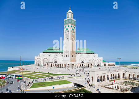 Hassan II Mosque, the third largest mosque in the world, Casablanca, Morocco, North Africa, Africa Stock Photo