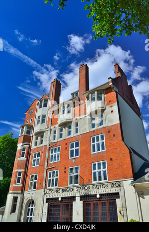 LCC Fire Station, Euston Road, London, United kingdom Stock Photo