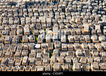 Jewish cemetery, Mount of Olives, Jerusalem, Israel, Middle East Stock Photo