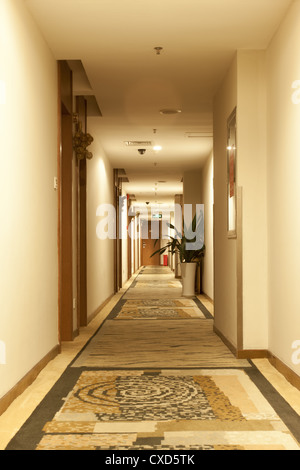 hotel corridor Stock Photo