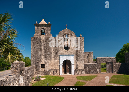 Our Lady of Loreto Chapel at Presidio La Bahia, a fort near Mission Espiritu Santo, near Goliad State Park, Texas, USA Stock Photo