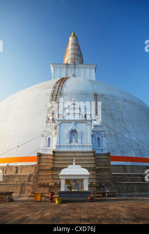 Ruvanvelisaya Dagoba, Anuradhapura, UNESCO World Heritage Site, North Central Province, Sri Lanka, Asia Stock Photo