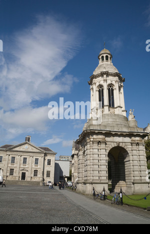 Dublin City Eire EU The Campanile in Parliament Square of Trinity College was donated in 1853 Archbishop of Armagh, Lord Beresford. Stock Photo