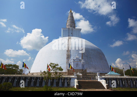 Ruvanvelisaya Dagoba, Anuradhapura, UNESCO World Heritage Site, North Central Province, Sri Lanka, Asia Stock Photo