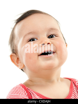 blonde woman with tea rose Stock Photo