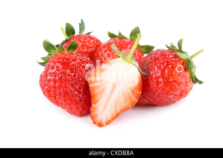 fresh strawberries Stock Photo