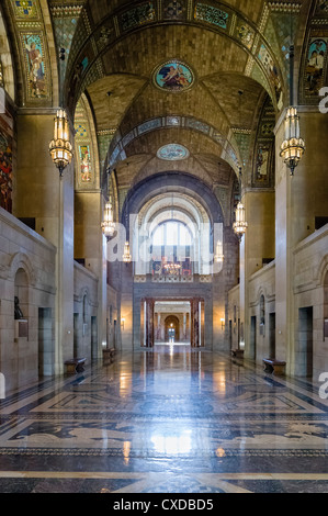 The lobby of the Nebraska State Capitol, Lincoln, Nebraska, USA Stock Photo