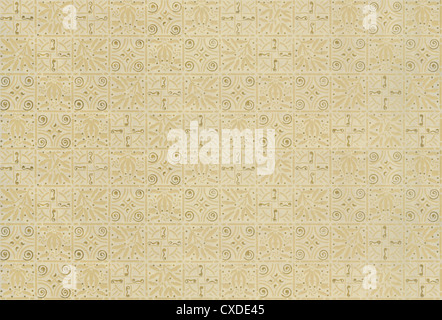 Circa 1880s Victorian wallpaper. This Aesthetic style fragment Stock