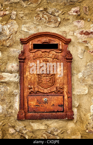 old rusty mailbox Stock Photo
