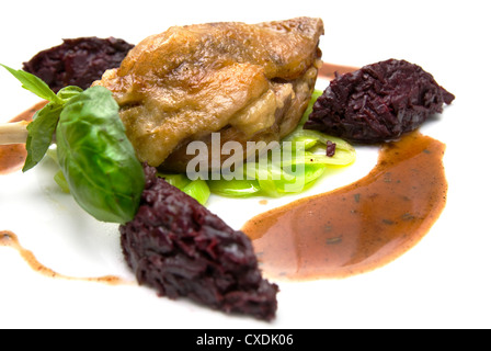 fried chicken isolated on white Stock Photo