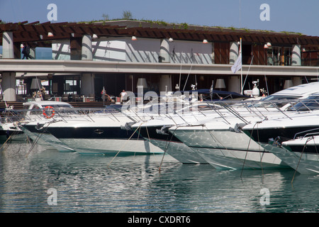 yachts superyachts in Port Adriano 'Puerto Adriano' El Toro, Mallorca Balearic islands, Spain Stock Photo