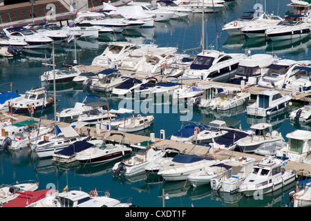 Yachts superyachts in Port Adriano 'Puerto Adriano' El Toro, Mallorca Balearic islands, Spain Stock Photo