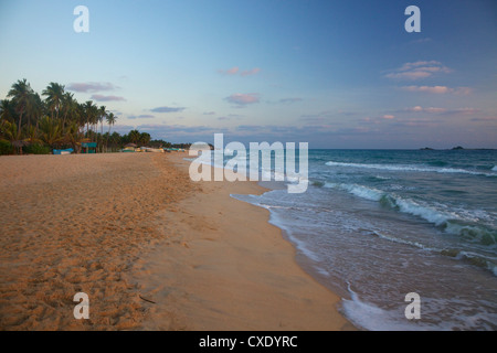 Sunrise on Nilaveli beach, Trincomalee,  Sri Lanka, Asia Stock Photo