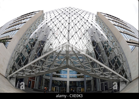 The entrance to 55 Baker Street, a landmark office development on the site of the former head office of Marks and Spencers. Stock Photo