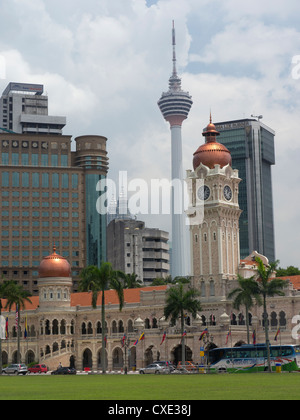 Merdeka Square & Sultan Abdul Samad Building, Kuala Lumpur, Malaysia Stock Photo