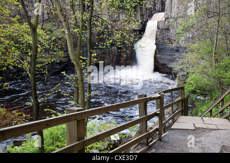 High Force in Upper Teesdale, County Durham, England Stock Photo