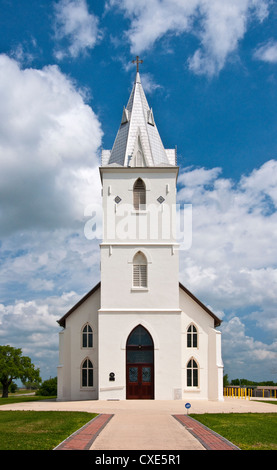 Immaculate Conception Catholic Church in Panna Maria, Texas, the oldest Polish settlement in the USA Stock Photo