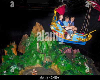 ANAHEIM, CALIFORNIA, USA - Peter Pan Flight attraction at Disneyland amusement park. Stock Photo