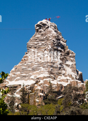 ANAHEIM, CALIFORNIA, USA - The Matterhorn attraction at Disneyland amusement park Stock Photo