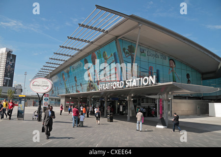 Stratford Railway Station main entrance, London, England, U.K Stock ...