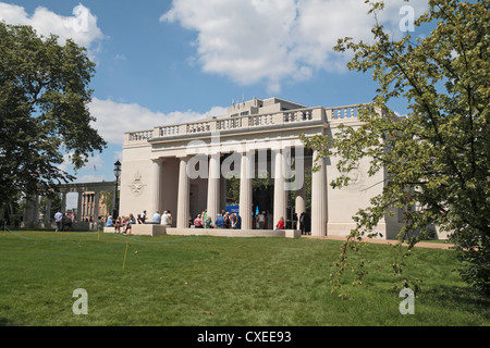 The newly dedicated (June 2012) Bomber Command Memorial, Green Park, Hyde Park corner, London, UK. Stock Photo