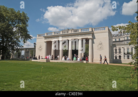 The newly dedicated (June 2012) Bomber Command Memorial, Green Park, Hyde Park corner, London, UK. Stock Photo