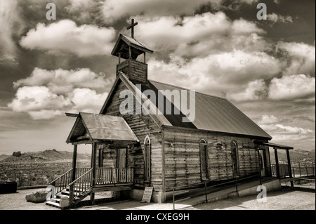 New Testament Christian Church. Goldfield ghost town, Arizona. Stock Photo