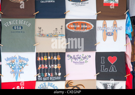 venice beach and LA t-shirts on sale in California Stock Photo