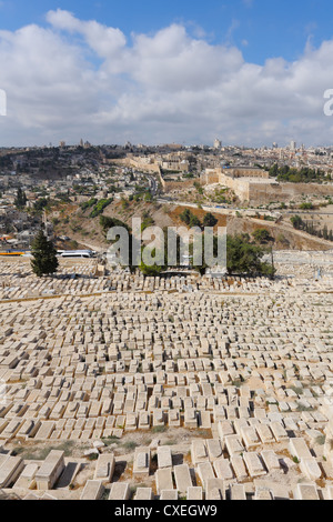 An ancient cemetery in Jerusalem Stock Photo