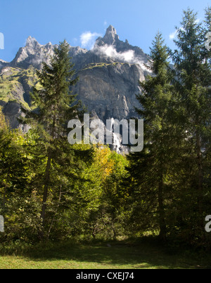 Cirque du Fer a Cheval, Sixt Fer a Cheval, French Alps Stock Photo