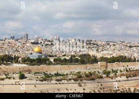 The modern city of ancient Jerusalem. Stock Photo