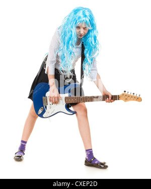 Teen Girl Rockstar Stock Photo