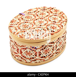 Wicker Casket Stock Photo