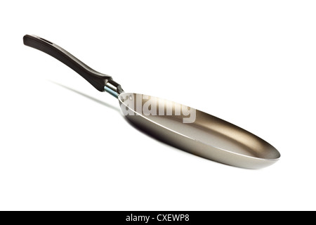 black frying pan rear view Stock Photo