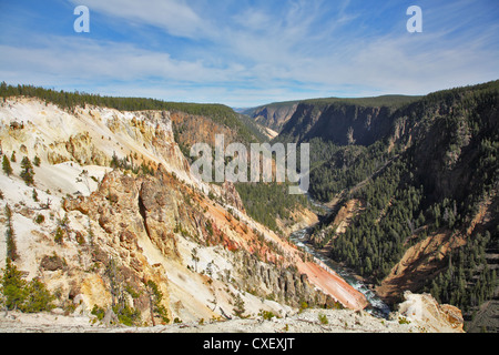 Mountains, the river and a wood Stock Photo