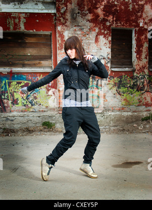 l hip hop style dancer posing Stock Photo
