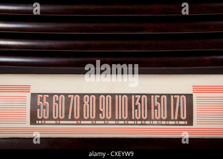 Vintage radio dial Stock Photo