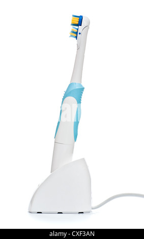 electric toothbrush on stand Stock Photo